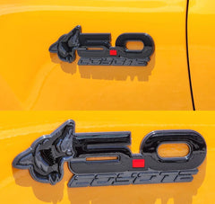 Howling Coyote S550 Style 5.0L Wing Emblems for Mustang 2015-23 & 2024+ | #85101-11 | AMP