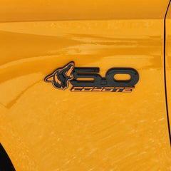 Howling Coyote S550 Style 5.0L Wing Emblems for Mustang 2015-23 & 2024+ | #85101-11 | AMP