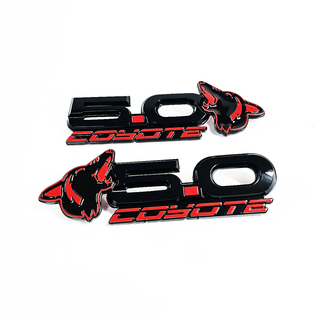 Howling Coyote S550 Style 5.0L Wing Emblems for Mustang 2015-23 & 2024+ | #85101-11 | AMP