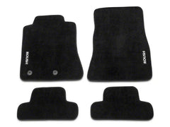 ROUSH LHD Embroidered Black Floor Mats (set of 4) for Ford Mustang 2015-23 | #421904 - Available from NEMESISUK.COM