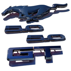 Ford Front Pony Emblem (Black Chrome) for Mustang 2015-22 | #EM0005RHFBC - Available from NEMESISUK.COM