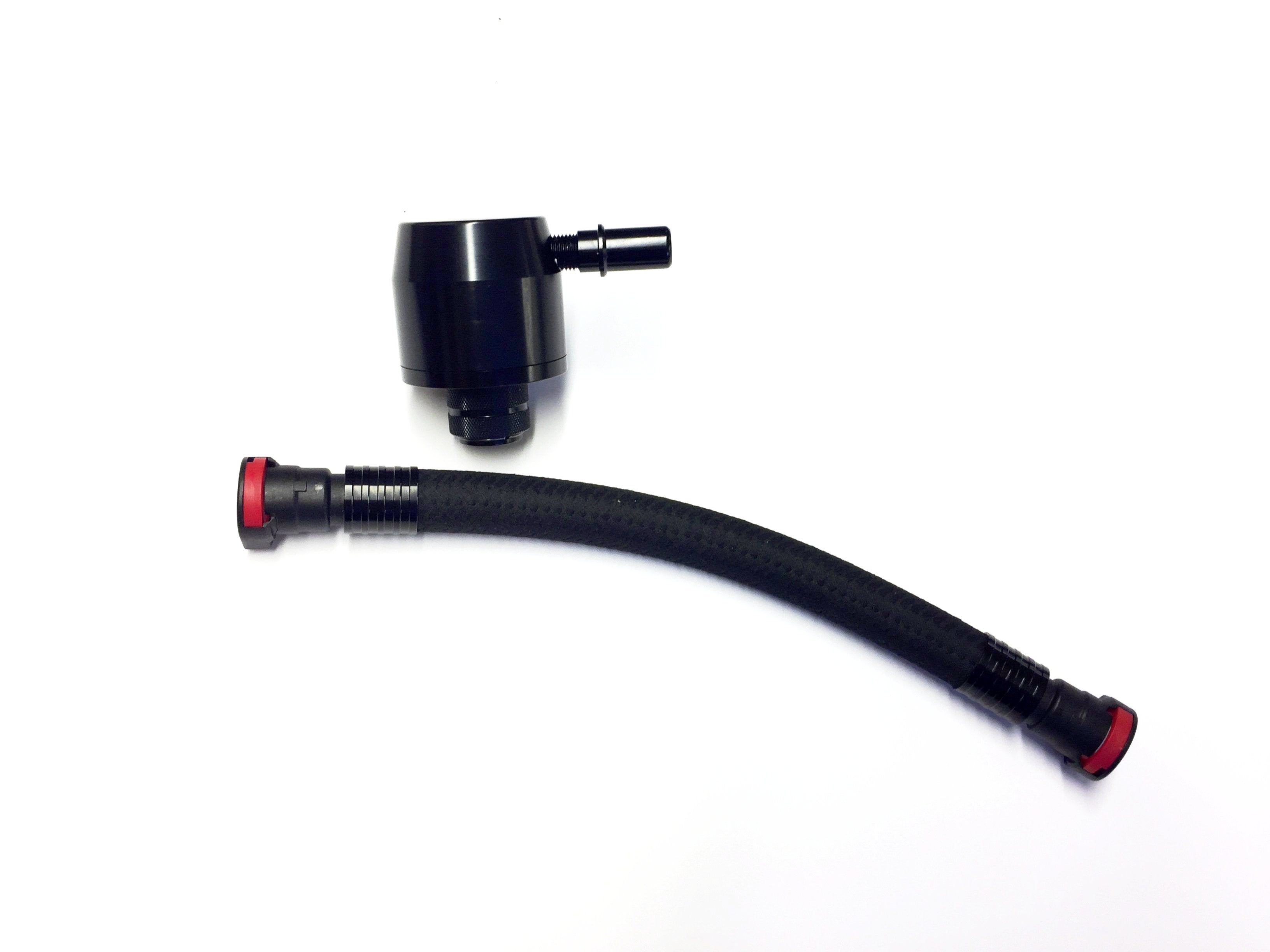 Clean Side Catch Can / Oil Air Separator (Black) Mustang 5.0L GT 2015-17 | #5043-106-1 | UPR - Available from NEMESISUK.COM