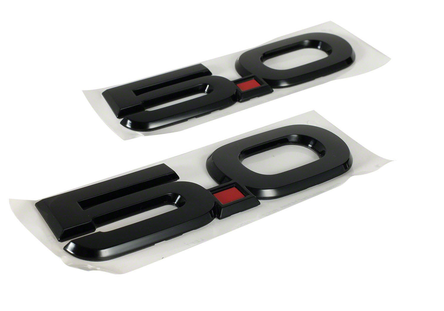 Gloss Black 5.0 Wing Emblems (Pair) for Mustang GT 2015-23 | M-1447-M50AB | Ford Performance