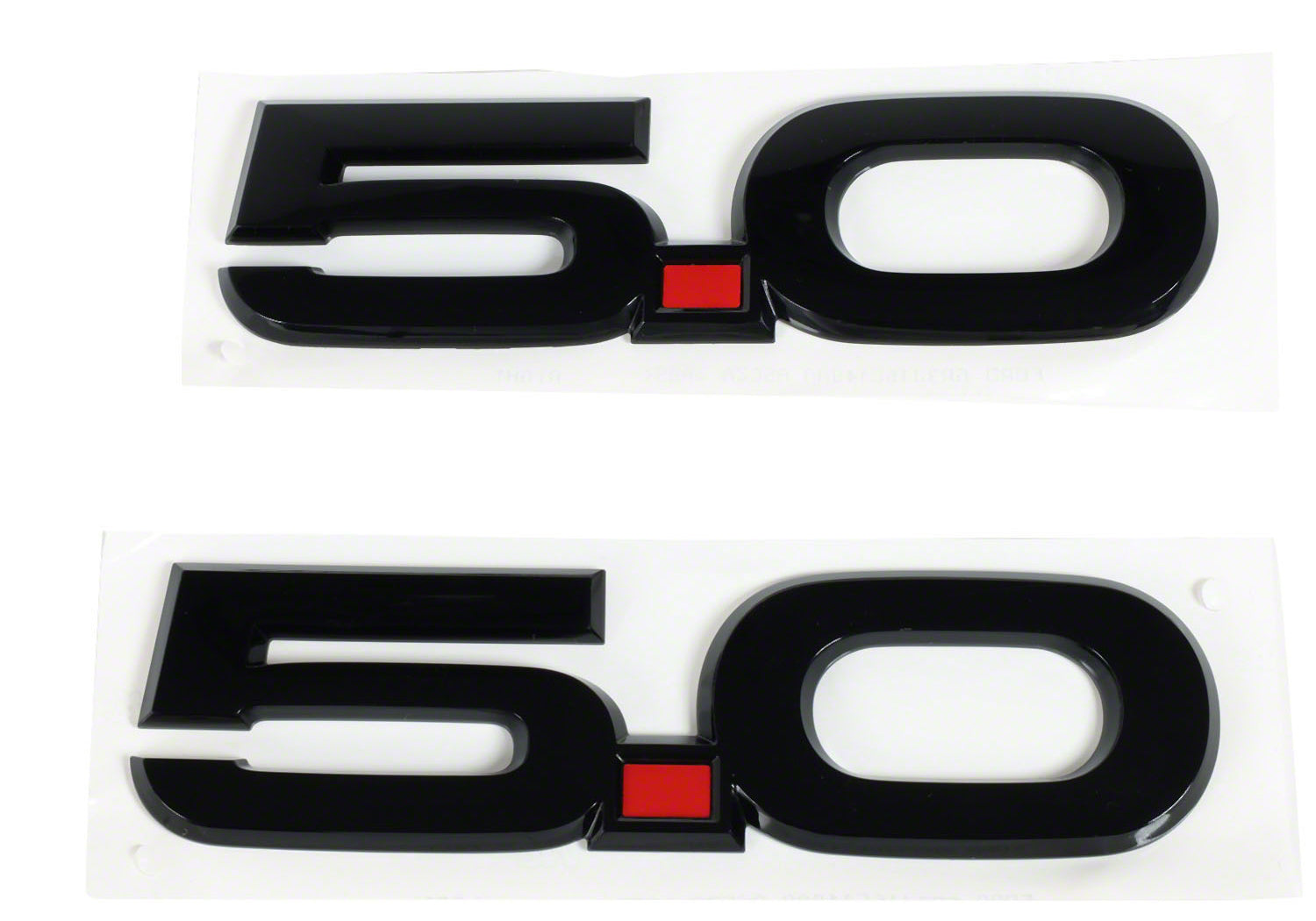 Gloss Black 5.0 Wing Emblems (Pair) for Mustang GT 2015-23 | M-1447-M50AB | Ford Performance