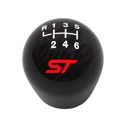 FORD PERFORMANCE Manual 'ST' Shift Knob (Carbon Fibre) for Focus ST 2013-2019 | #M-7213-FSTCF - Available from NEMESISUK.COM