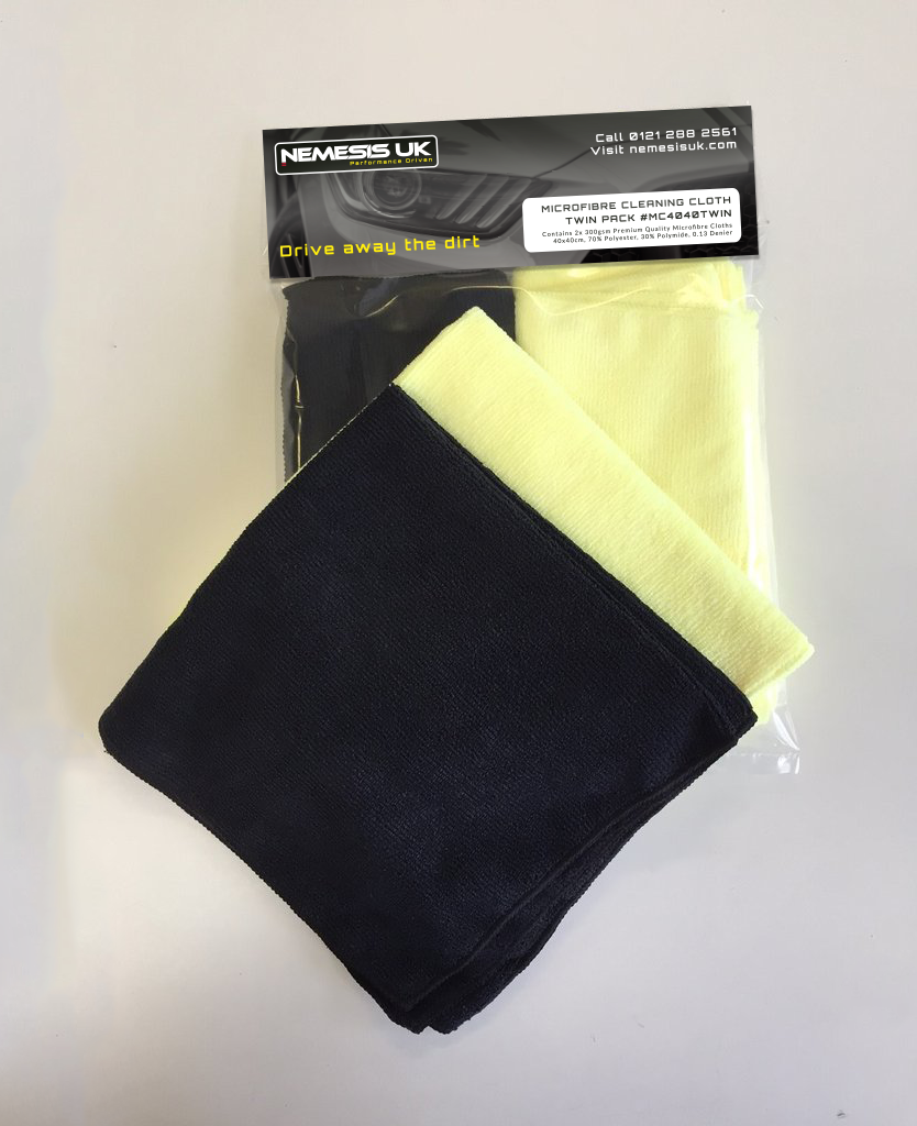 Nemesis UK Microfiber Cleaning Cloth Twin Pack