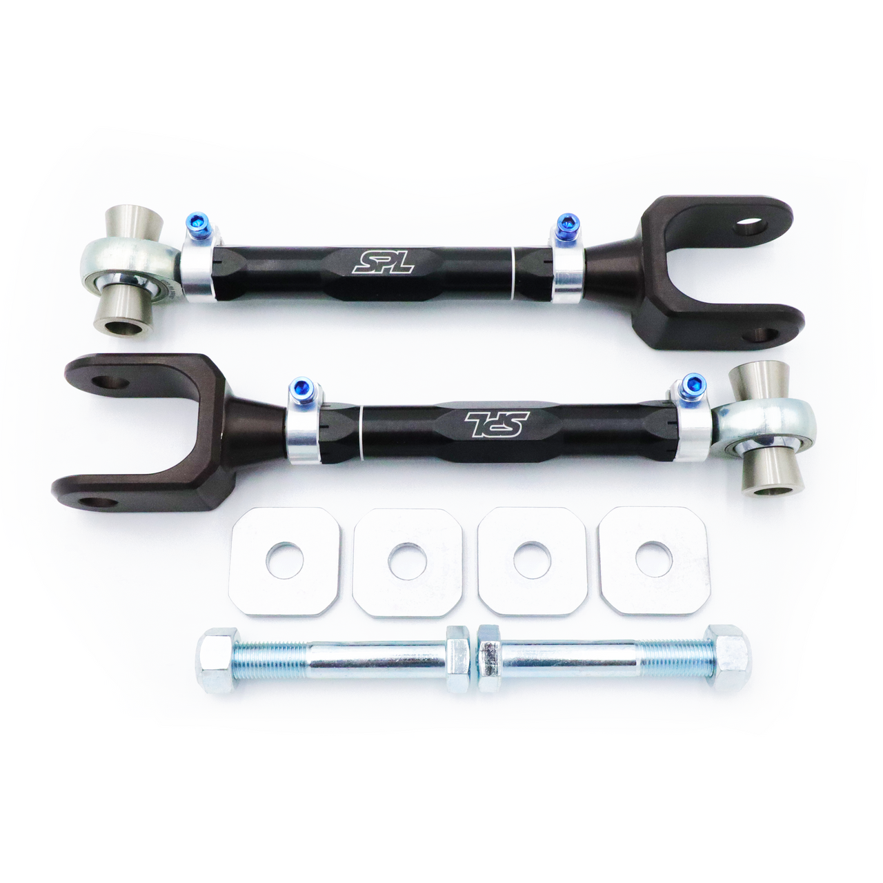 SPL Rear Toe Links + Eccentric Lockouts for Mustang 2015-23 | #FLCA-S550 - Available from NEMESISUK.COM