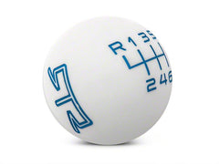 RTR Shift Knob (White/Blue) for Mustang 2015-23 | #389551
