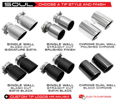 SOUL PERFORMANCE Bolt-On X-Pipe & Tips for Boxster/Cayman 987.1 2005-08 | SO.POR.9871.XT