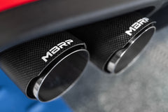 Armor Pro Active 3" Cat-Back Exhaust Carbon Fibre Tips for Mustang 5.0L GT 2018-23 | #S72093CF | MBRP - Available from NEMESISUK.COM