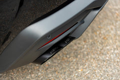 Black-Coated 4" Slip-On Tip Kit For Factory Active Quad Exhaust Tips on Mustang 2018-23 & 2024+ | #T5198BLK | MBRP - Available from NEMESISUK.COM