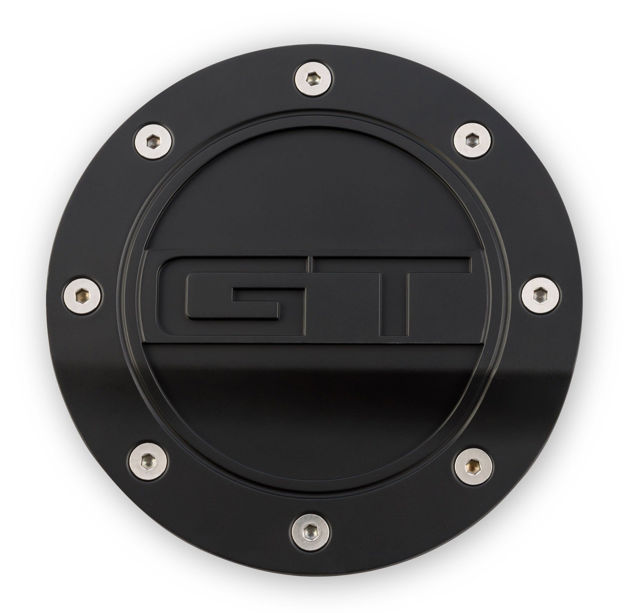 DRAKE Fuel Door (Black, feat. GT Logo) for Mustang 5.0L GT 2015-23 | #FR3Z-6640526-GA - Available from NEMESISUK.COM