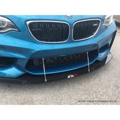 APR Front Wind Splitter w/ Rods (Carbon Fibre) for BMW F87 M2 2016-21 | #CW-520200