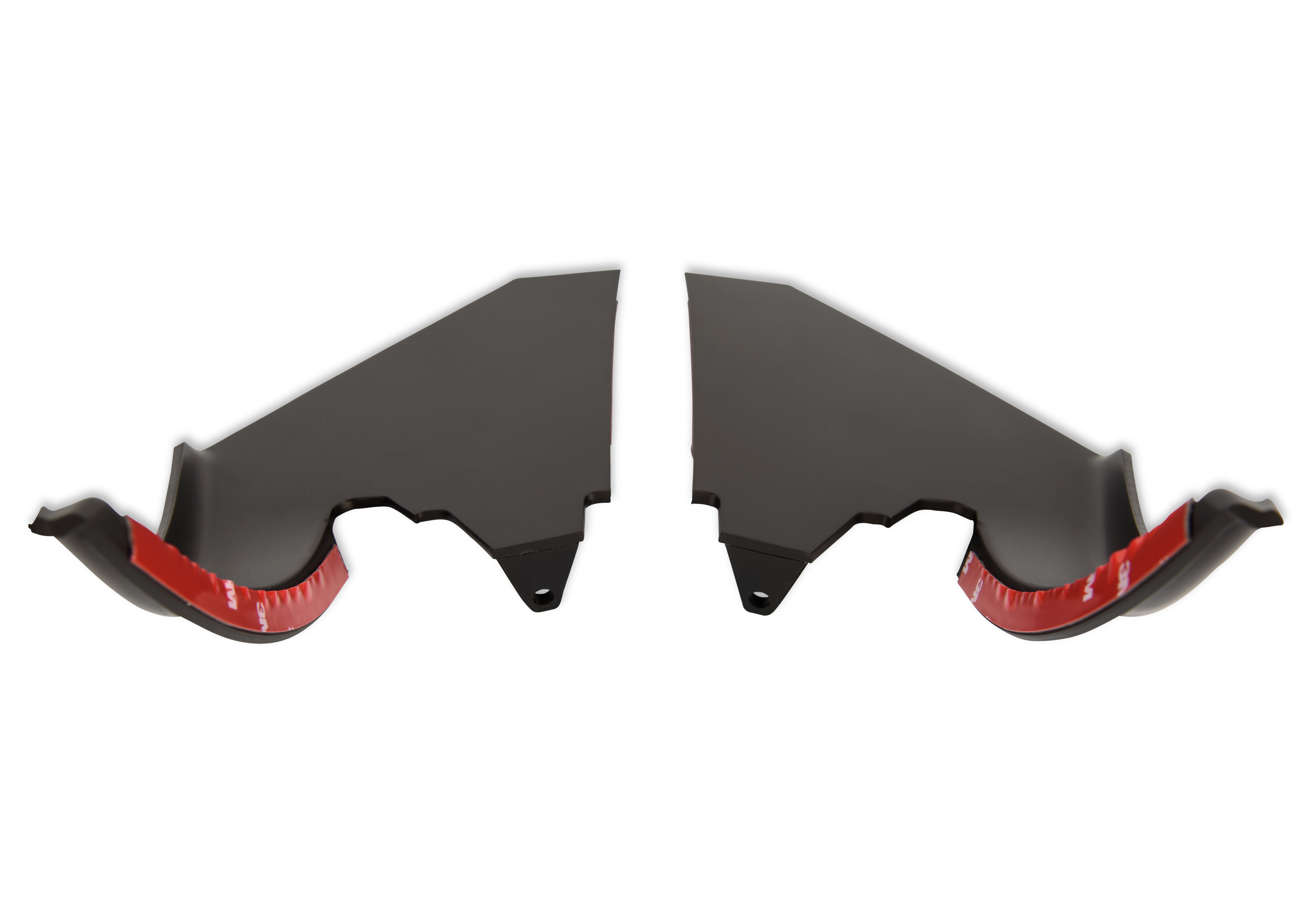 GT4 Style Front Dive Planes (Satin Black) for Mustang 2018-23 | #JR3B-63001C74-AB | Drake Muscle Cars