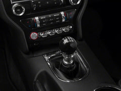 Retro Style 6-Speed Shift Knob (Black) for Mustang 2015-23 | #387421-MB | Modern Billet - Available from NEMESISUK.COM