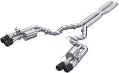 Armor Pro Active 3" Cat-Back Exhaust (Carbon Fibre Tips) for Mustang 5.0L GT 2024+ | #S72553CF | MBRP - Available from NEMESISUK.COM