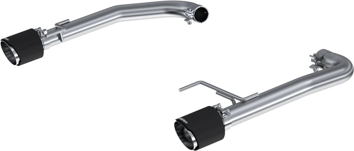 Armor Pro Street 2.5" Muffler Delete Axle-Back Exhaust (Carbon Fibre Tips) for Mustang 2.3L EcoBoost 2015-22 | #S72473CF | MBRP - Available from NEMESISUK.COM