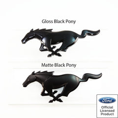 Ford Front Pony Emblem (Gloss Black) for Mustang 2015-22 | #EM0005RHF - Available from NEMESISUK.COM