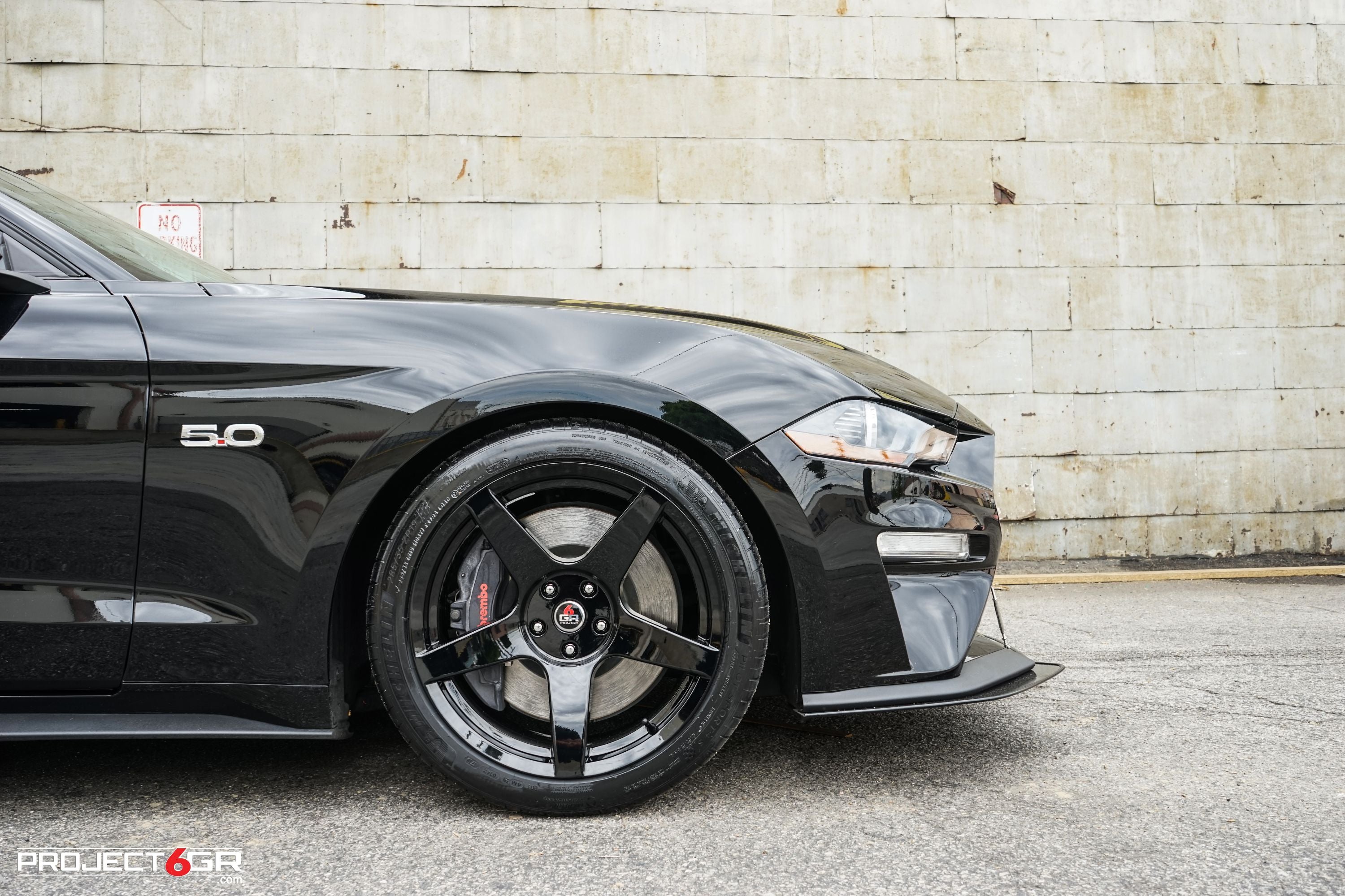 FIVE Gloss Black 20x10 & 20x11 (Staggered) Wheel Set for Mustang 2005-23 & 2024+ | Project 6GR