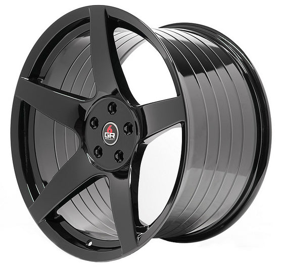 FIVE Gloss Black 20x10 & 20x11 (Staggered) Wheel Set for Mustang 2005-23 & 2024+ | Project 6GR