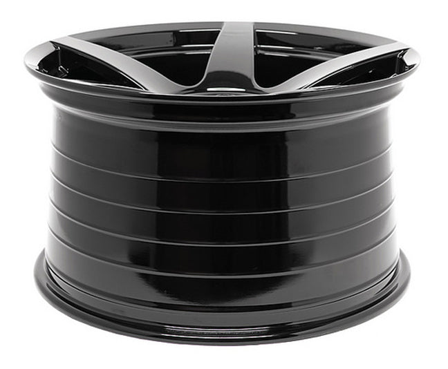 FIVE Gloss Black 20x10 & 20x11 (Staggered) Wheel Set for Mustang 2005-23 & 2024+ | Project 6GR