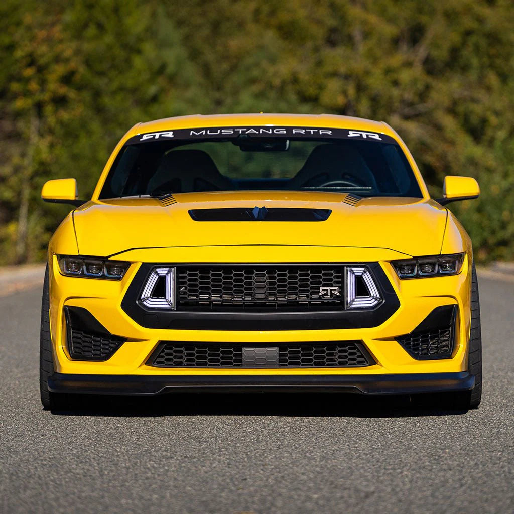 Upper/Lower Grille Kit (with LED Air Intakes) for Mustang 2024+ | #11011.0011.99.A / #11014.0005.12.A | RTR - Available from NEMESISUK.COM