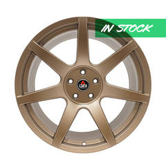 Project 6GR 'SEVEN' Satin Bronze Wheel Kits (Set of 4 in Square/Staggered Combo) for Mustang 2005-21
