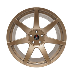 Project 6GR 'SEVEN' Satin Bronze Wheel Kits (Set of 4 in Square/Staggered Combo) for Mustang 2005-21
