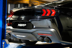 Black-Coated 4" Slip-On Tip Kit For Factory Active Quad Exhaust Tips on Mustang 2018-23 & 2024+ | #T5198BLK | MBRP - Available from NEMESISUK.COM