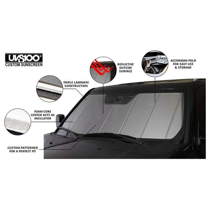 Windshield UVS100® 'Mustang' Sunscreen for Ford Mustang 2015-23 | #VJR3Z-78519A02-A | Covercraft