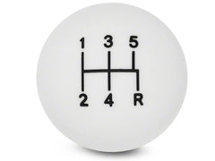 5-Speed Retro Style Shift Knob (Black/White) for Mustang 2005-10 | #41065/66 | Modern Billet - Available from NEMESISUK.COM