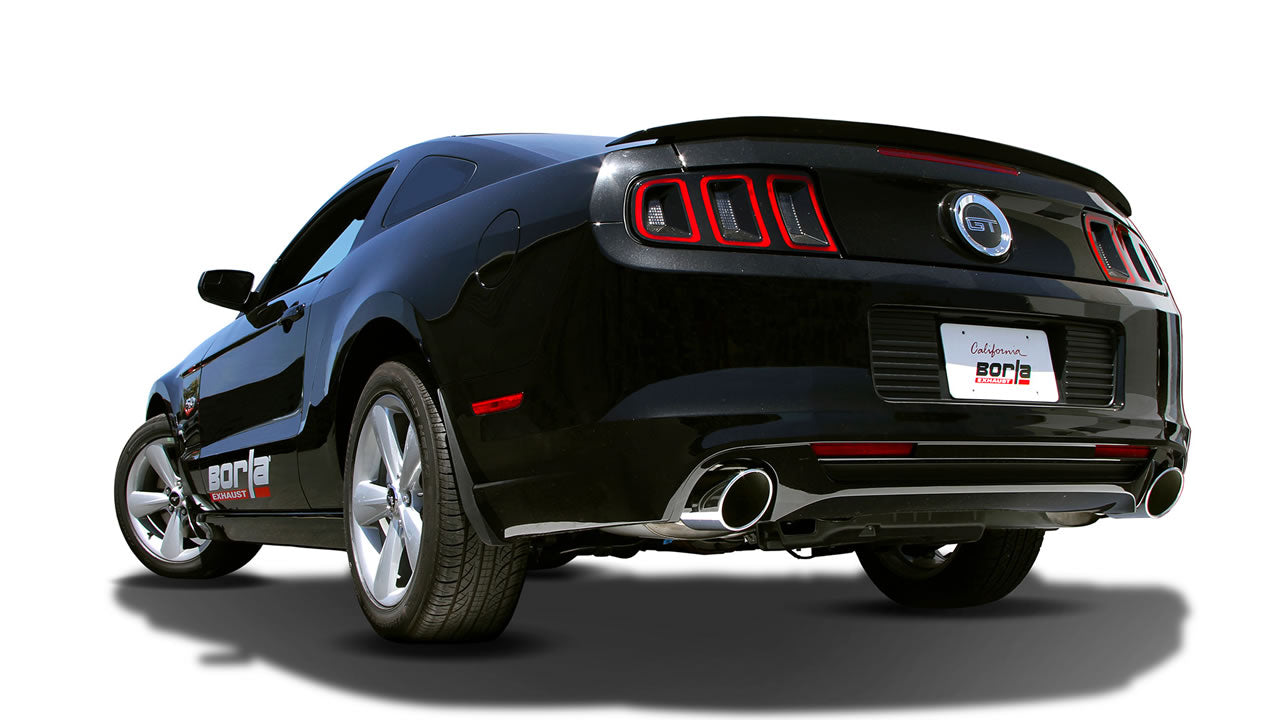 BORLA 'ATAK' Axle-Back Exhaust (Polished Tips) for Mustang 5.0L GT / Boss 302 2013-14 | #11838 - Available from NEMESISUK.COM