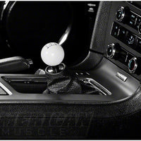 MODERN BILLET 6-Speed Retro Style Shift Knob (Black/White) for Mustang 2011-14 | #41214/15