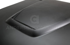 ANDERSON COMPOSITES 'Type-GR GT350 Style' Double Sided Hood (Fibreglass) for Mustang 2015-17 | #AC-HD15FDMU-GR-GF