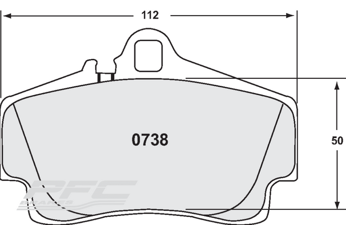 PFC0738-10 Boxster S & Cayman S Rear Pads Nemesis UK