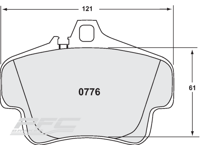 PFC0776-10 Cayman incl S 987.2 Front Pads Nemesis UK