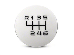 RTR Shift Knob (White/Black) for Mustang 2005-14 | #387316.  Available from NEMESISUK.COM