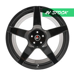 Project 6GR 'FIVE' Gloss Black Wheel Kits (Set of 4 in Square/Staggered Combo) for Mustang 2005-21