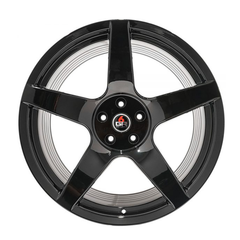 Project 6GR 'FIVE' Gloss Black Wheel Kits (Set of 4 in Square/Staggered Combo) for Mustang 2005-21